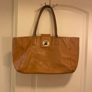 Very large leather Kate spade tote